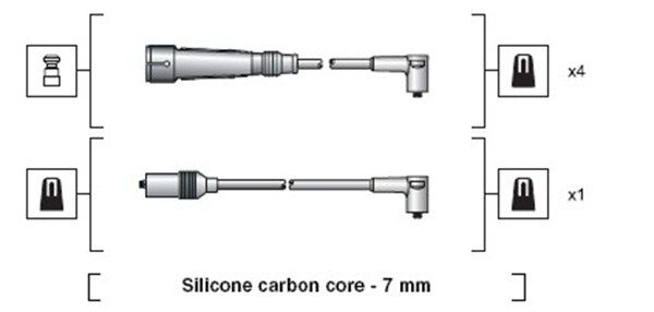 MAGNETI MARELLI Комплект проводов зажигания 941318111157